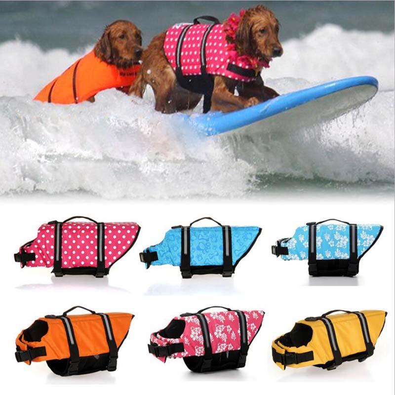 Product Introduction of XXS-XXL Dog Life Vest Summer Printed Pet Life Jacket Dog Safety Clothes Dogs Swimwear Pets Safety Swimming Suit Summer 1
