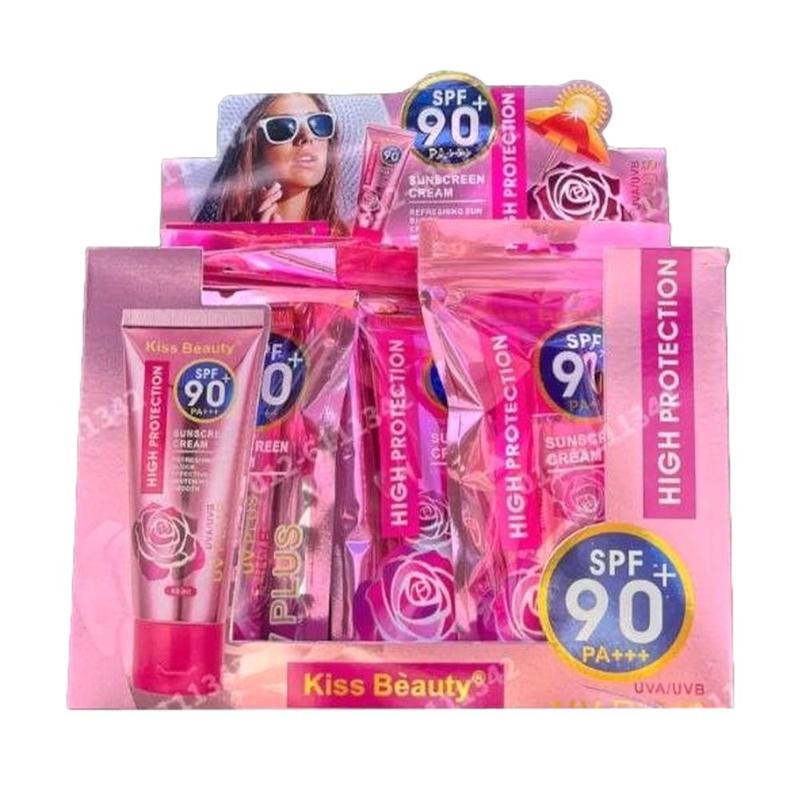 Product Introduction of Kiss Beauty Skin Care Facial Sunscreen Cream SPF 90+ Sunblock Lotion 60ml 21
