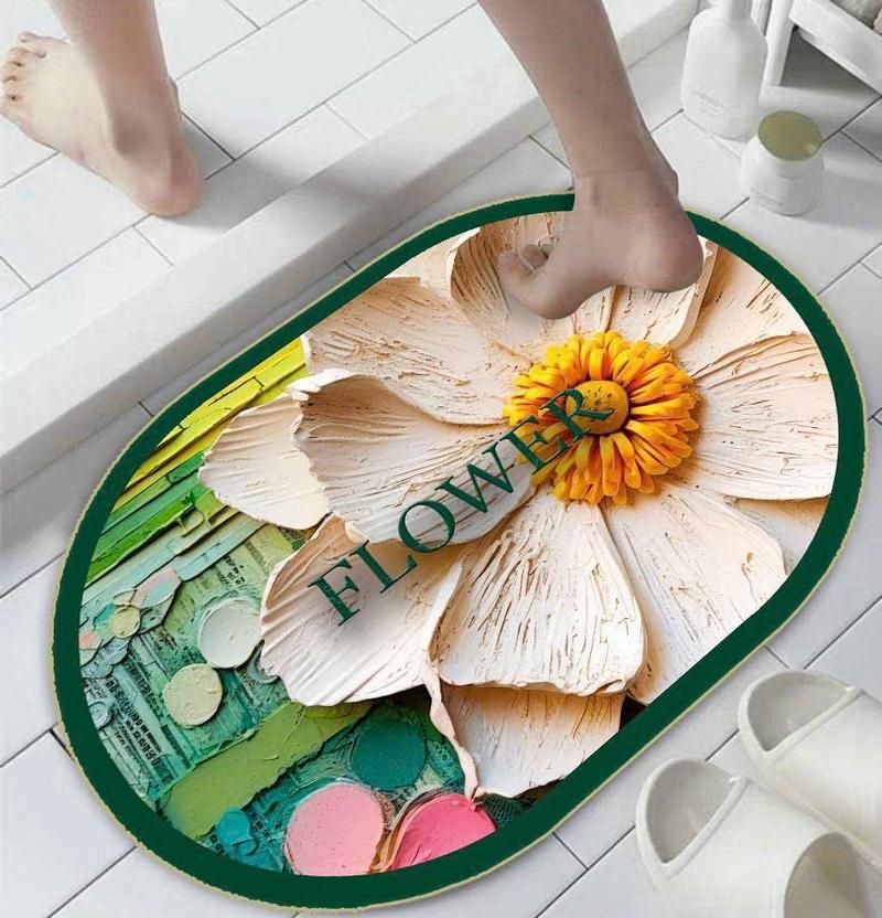 Product Introduction of COMBO 6 chiếc thảm lau chân hình hoạ tiếc hoa 5D .40x60 ( 6 HÌNH HOẠ TIẾT HOA NGẪU NHIÊN ) 16