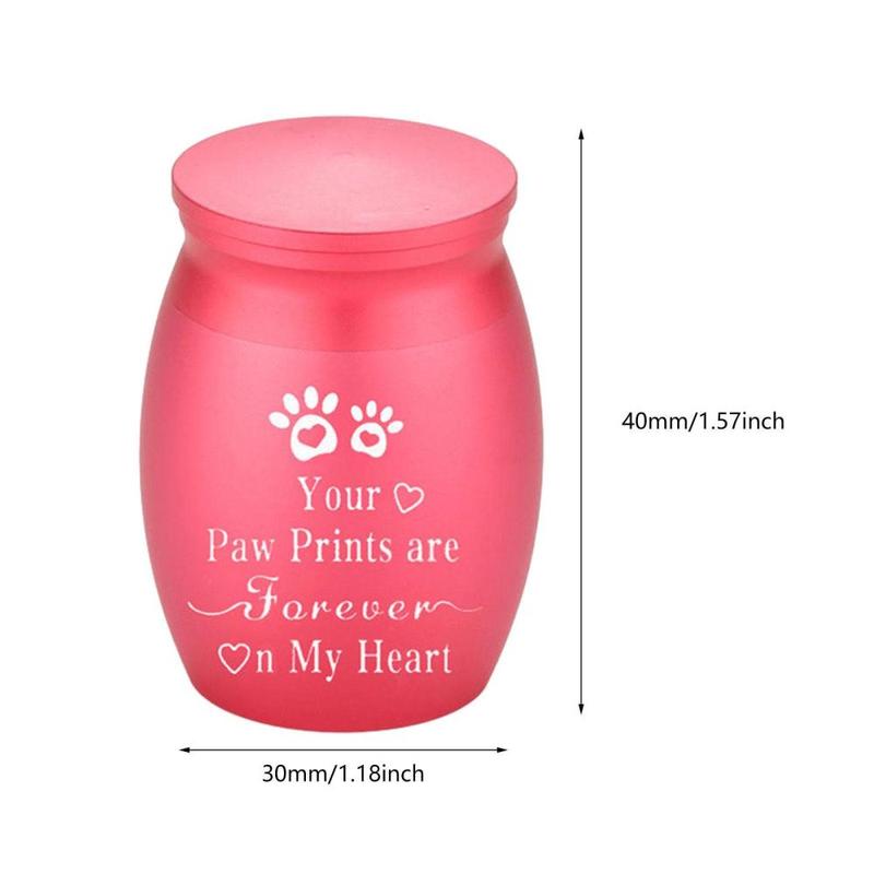 Product Introduction of Pet Urn Aluminum Alloy Waterproof Souvenir Container Keepsake Urn Cat Ash Holder for Small Animals Puppy Dogs Cats Rabbits Kitten 0