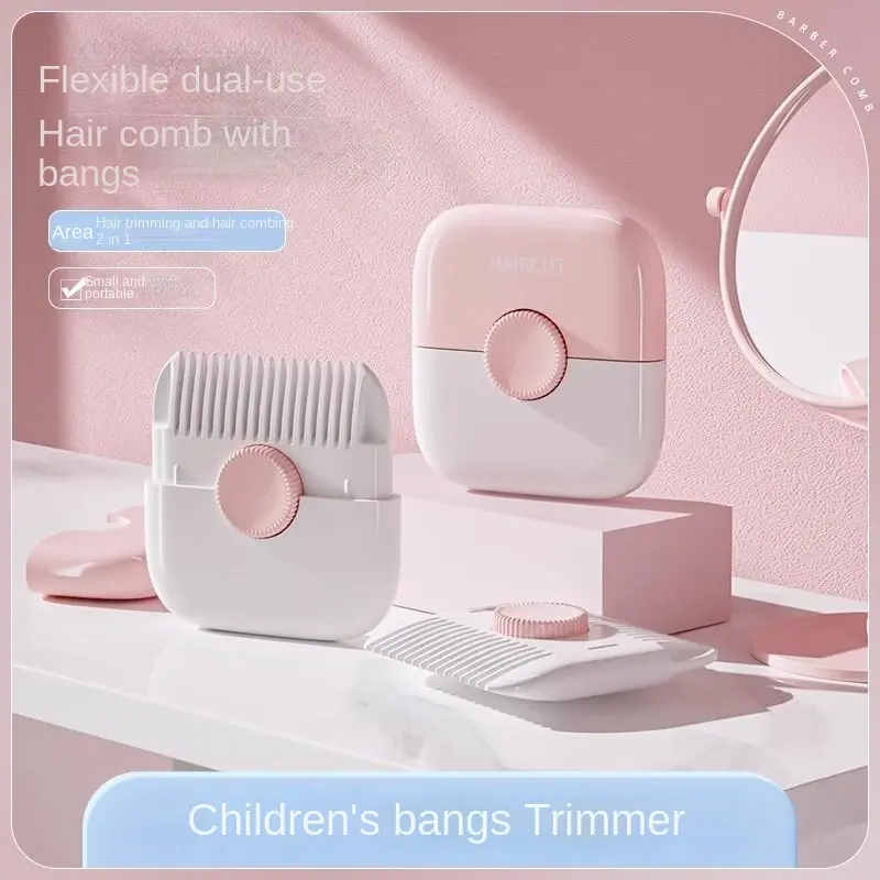 Hair Trimmer Comb - Multi-Function 2-in-1 Home Hair Trimmer for Bangs and Fine Hair, Specialized Haircut Tool for Girls and Babies