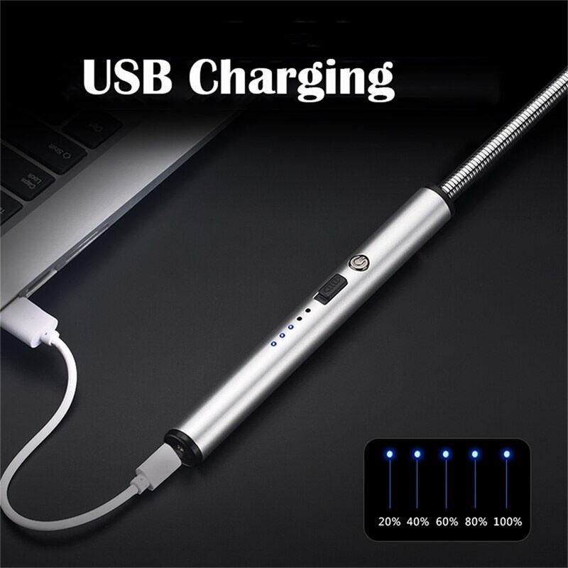 Product Introduction of 【BUY 1 TAKE 1】Household Kitchen Lighter Non GAS Kitchenware Home 360° Rechargeable Windproof Candle Lighter Arc Lighter 24