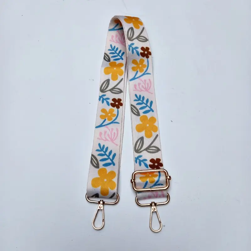 Tali Panjang Tas Selempang FTH Motif Bunga Besar Bahan Katun 120cm 3