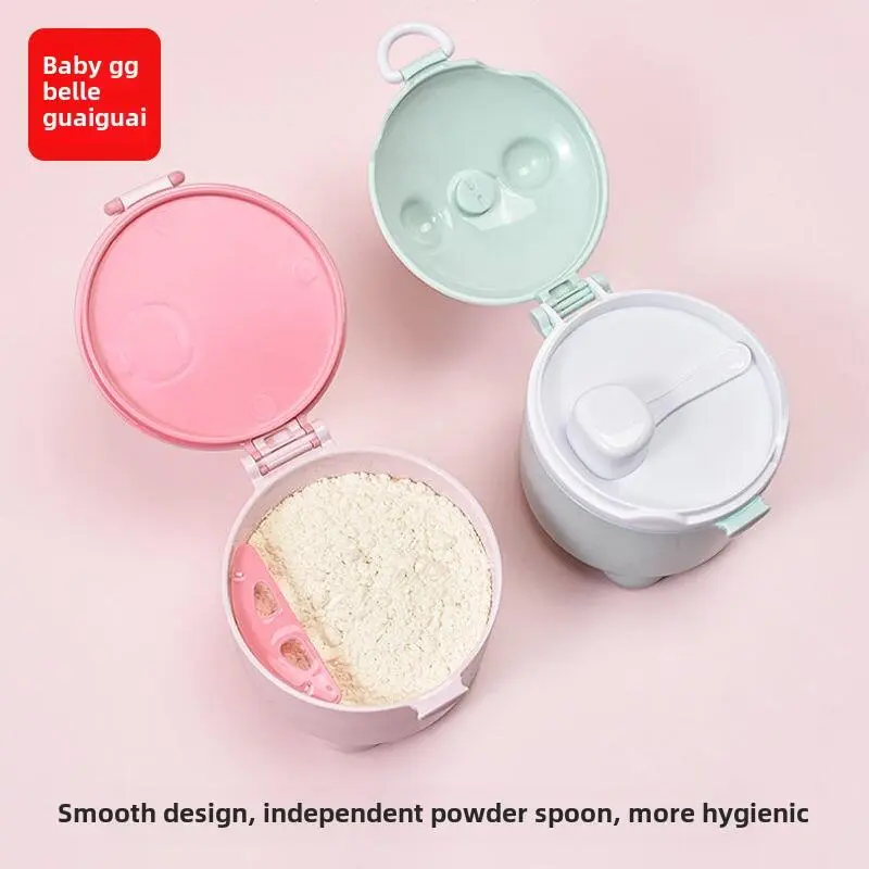 Hộp đựng thức ăn bổ sung Cầm Tay cho Sữa bột và mì gạo, Hộp kín, ngăn ngừa ẩm, Thích hợp cho bé ra ngoài đi chơi, có bình chứa 1