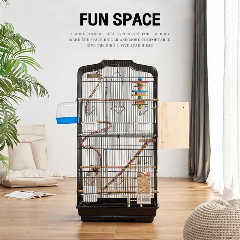 Product Introduction of Products are shipped from Manila ઇଓ Portable Pet Cage for Birds with Large Space and Durable Design 36*46*93 16