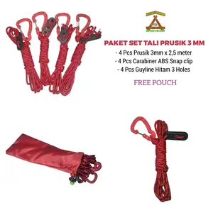 PAKET TALI PRUSIK 3MM MULTIFUNGSI - COD BACA DESKRIPSI