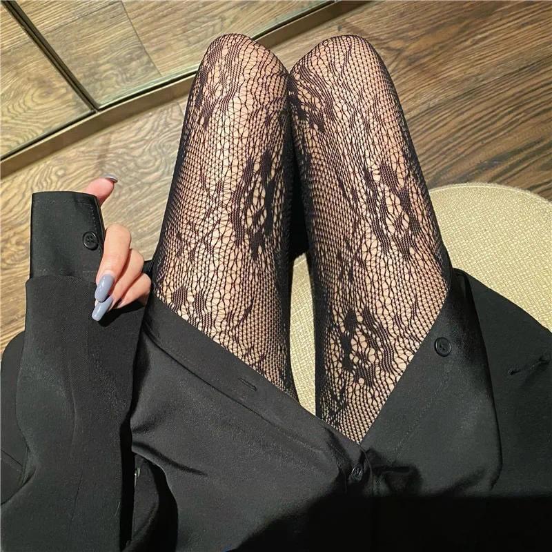 Product Introduction of Tất lưới, phong cách Gothic Lolita, quần tất lưới cho phụ nữ, quần tất lưới, quần tất Y2k, với quần legging họa tiết hoa, đồ lót gợi cảm 28