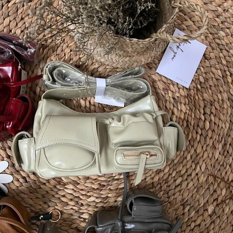  Túi xách nữ  POCKET BAG đeo vai chéo kẹp nách - Choous   Kem Da   