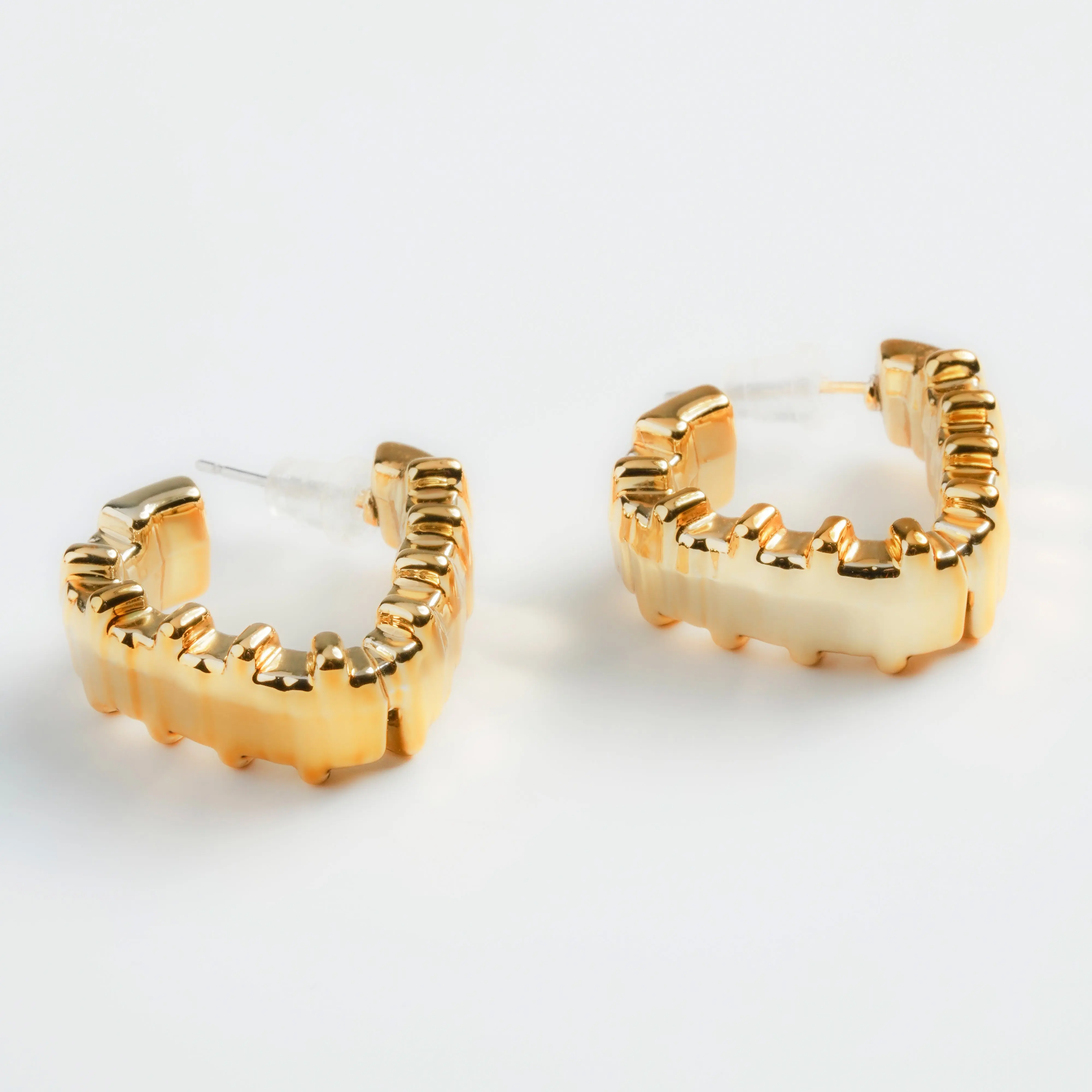 Kaulanada Casual Heart Shape CCB Earrings - 925 Silver Ear Needle | Anting Huggie Wanita