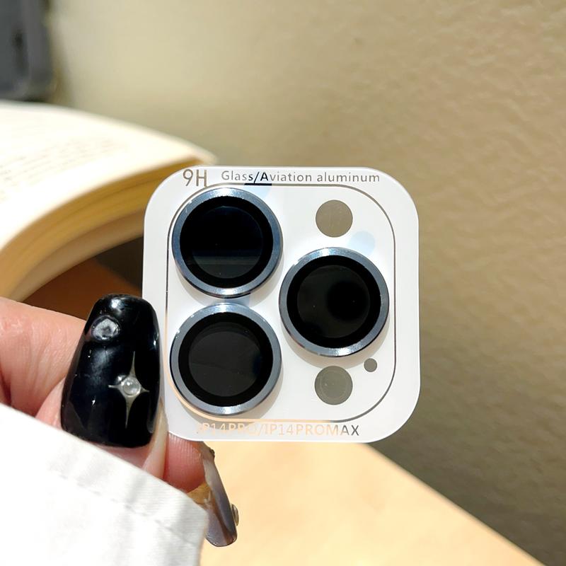 Product Introduction of CD pattern lens film Luminous  Camera Lens Protector for IPhone16 15 14 13 12 11 Pro Pro Max Mini Rear Camera Lens Cover Metal Protector Ring Phones Casing Protection Dustproof 10