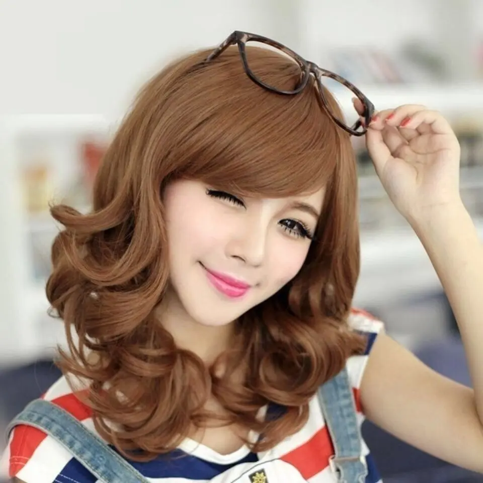 Tóc Giả Trùm Đầu, Tóc Xoăn Dài Nữ, Sóng Sâu, Mẹ TRUNG NIÊN, Làm Bằng Tóc Thật, Bồng Bềnh Và Tự Nhiên, Trông Tự Nhiên Và Như Thật