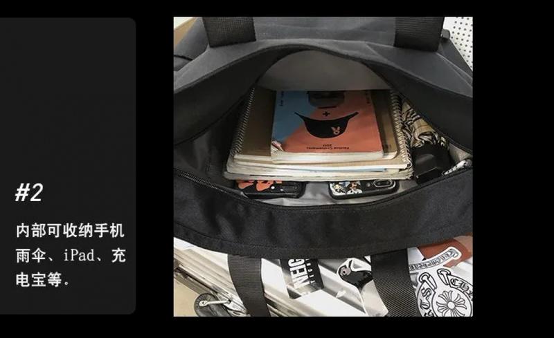 Product Introduction of Japan Fashion Tote & Shoulder Bag Nylon Waterproof Big Capacity Men Shoulder Bag Tote Bag Briefcase for Men Birthday Gift 17