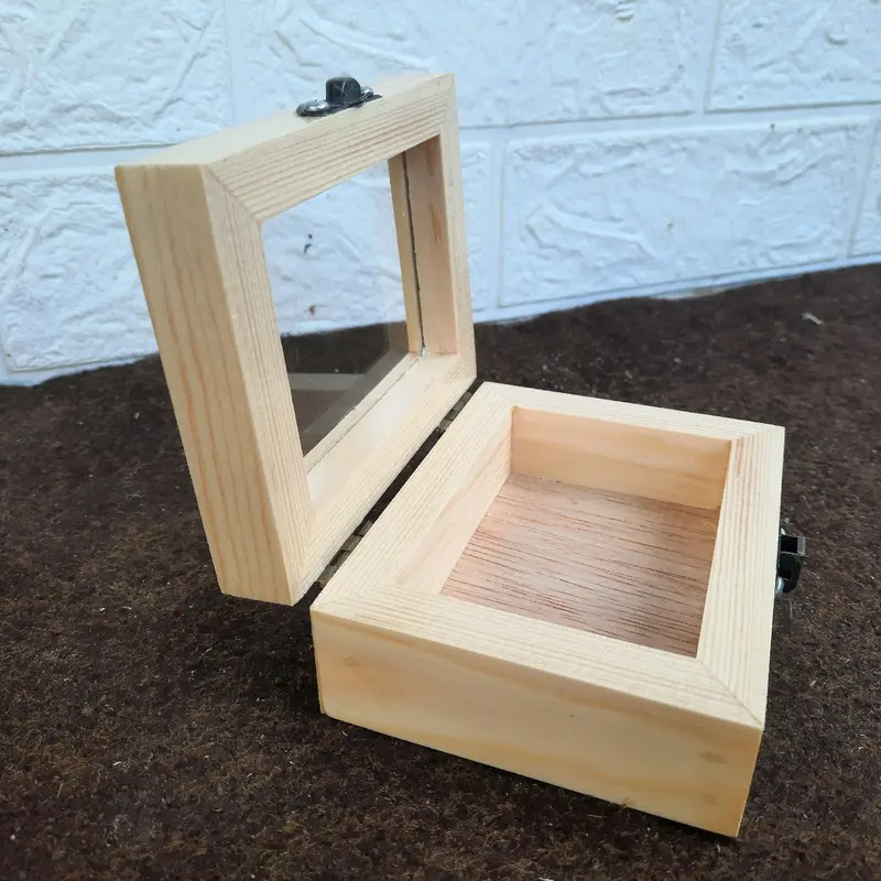 kotak kayu / kotak cincin / kotak perhiasan / kotak emas / kotak antam / kotak kayu rustic 5