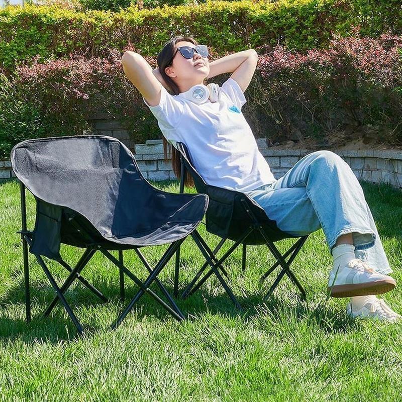 Product Introduction of Camping Foldable Chair Recliner Portable Heavy Duty Load Capacity For Beach Camping Picnic Leisure Home Use Cafe Napping Chair 15