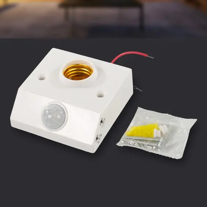 Fitting sensor lampu kamar mandi penghemat daya listrik fiting pengganti - Model kotak 8