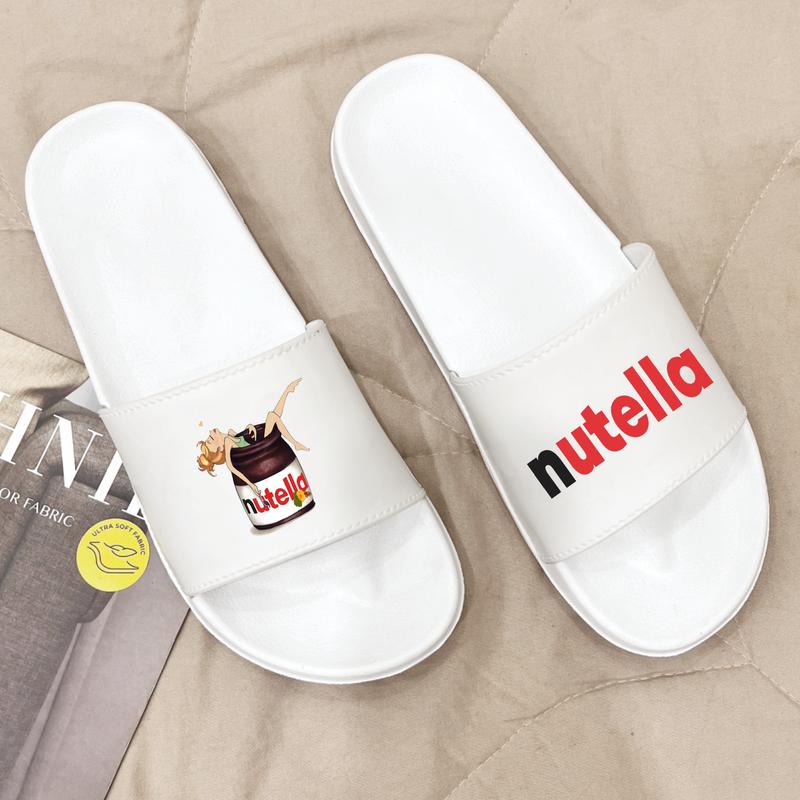 Sandal Slop Jelly Aesthetic Cewek Terbaru Sendal Slip On Luar Ruangan Anti Air Anti Slip 36-44 Shoes Karet Selop Wanita  Elegant size m: 40 - 41 hitam-2 4