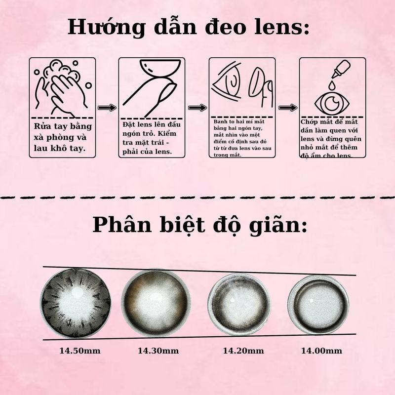 Product Introduction of [Gerda Gray] có cận đến 6.5 - Lens Kính áp tròng - 1 CHIẾC lens Hàn - Kính áp tròng cận 11