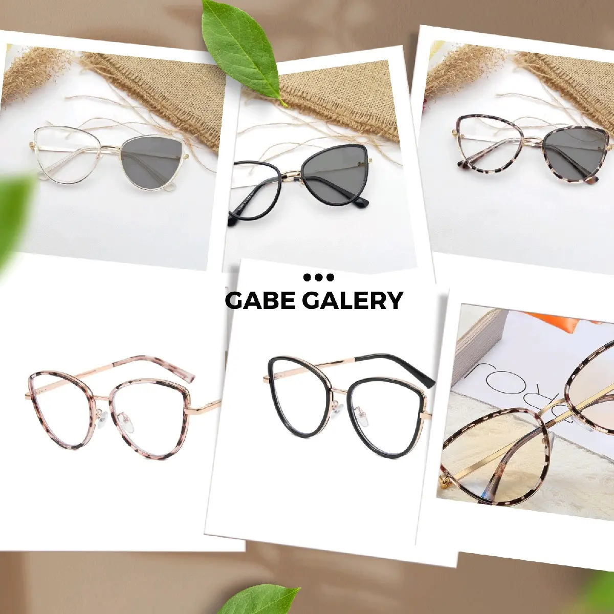 [GABE] Kacamata Antiradiasi Fashion Wanita Cat Eye Oversize dan Photochromic Lensa Eyewear | Viral | Terbaru Mata Kucing