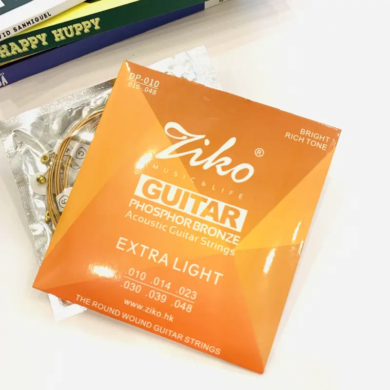 Bộ 6 dây guitar sắt Acoustic Ziko Phospho Brozone các cỡ 10,11,và 12 5