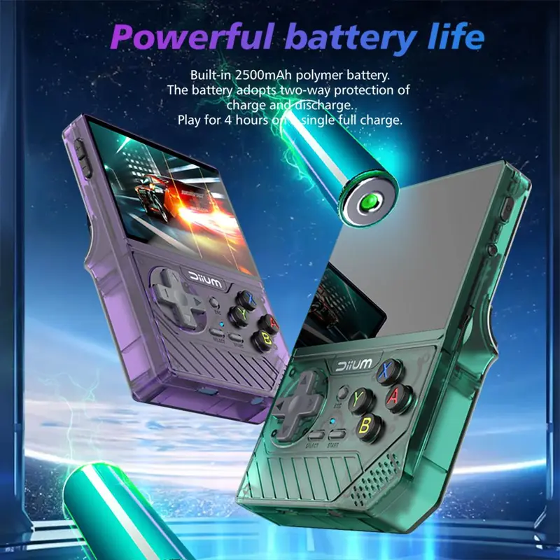 D008 Pocket Gaming Console, 64G/128G Portable Retro Arcade Game, Nostalgia 3D Pocket Gaming Console, Birthday Gift for Boys & Girls, Christmas Gift 7