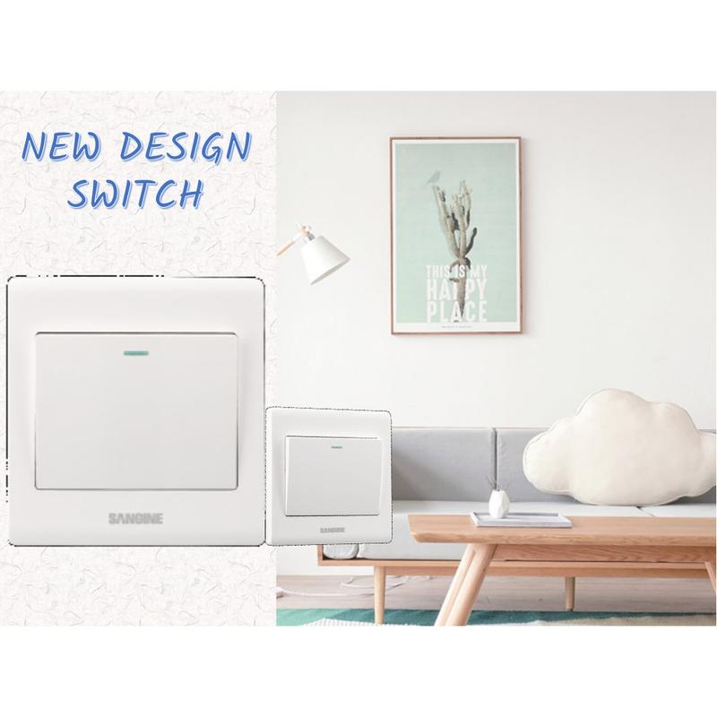 [WHITE] ON OFF SWITCH WALL SWITCH LAMP SWITCH FAN SUIS LAMPU RUMAH SUIS ...