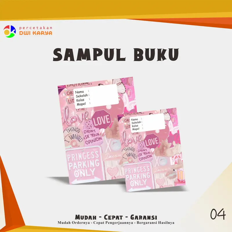 Sampul Buku Tema Barbie (2) Uk 21x16 Cm Bisa Request Ukuran 4