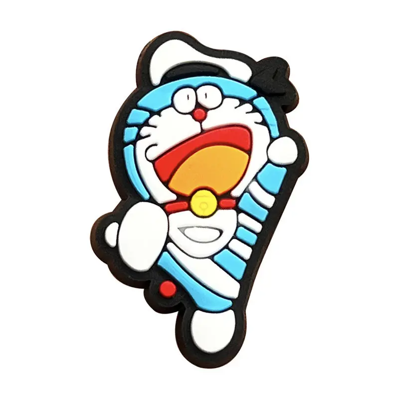 USOQ Jibbitz Croc Phim hoạt hình Doraemo Hang Giày Khóa Phụ Kiện Tự Làm Cá Sấu Charm Nút Jibbitz 3