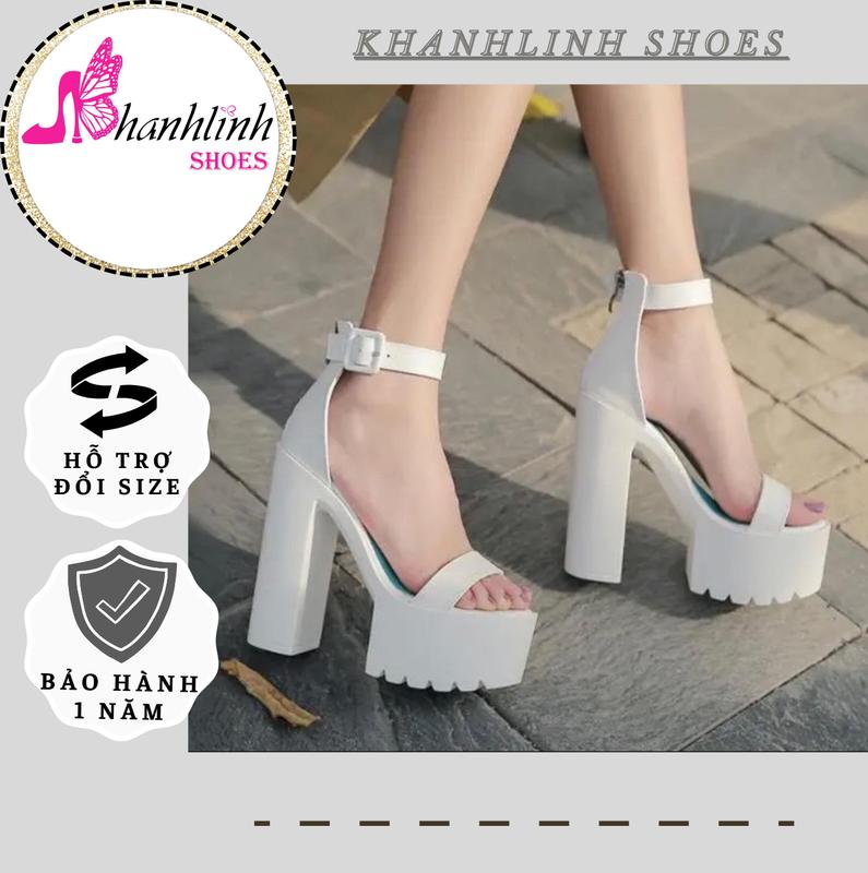 GIÀY CAO GÓT NỮ 14 PHÂN - KHANHLINH SHOES - DÉP SANDAL 14CM ĐẾ ĐÚC PU SIÊU NHẸ CHẮC CHẮN Shoes DéP Nữ