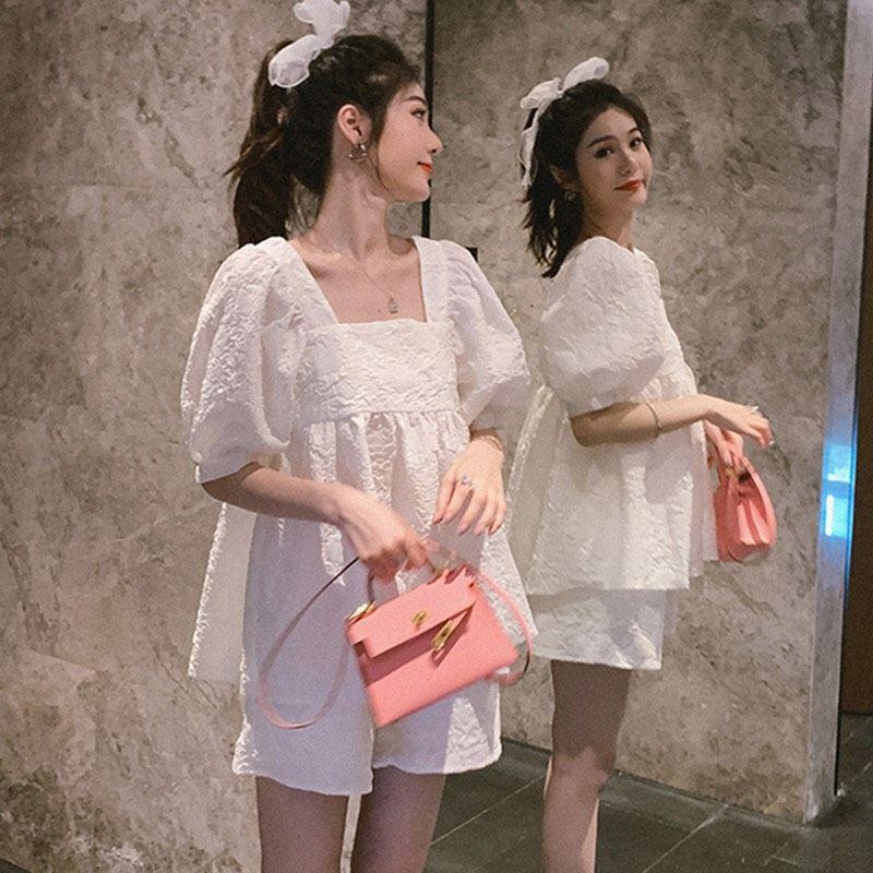 Bộ đồ bầu đùi chất đũi Hàn mềm mại siêu đẹp mặc bầu và sau sinh BB811 quần áo & phụ kiện thai sản 4