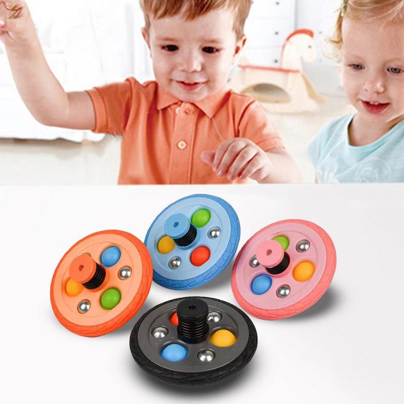 Product Introduction of Decompression Bubble Cbouncing Tire Gyro Educational Toy 3