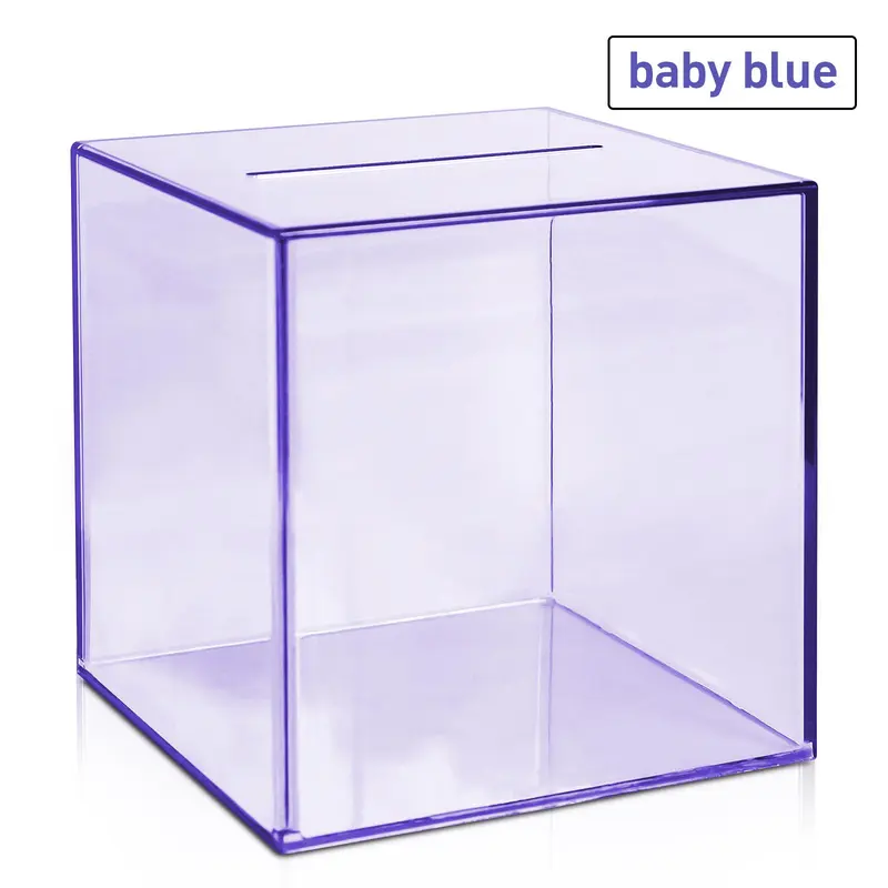Transparent Simple Design Piggy Bank, 1 Count Money Saving Challenge Piggy Bank, Clear Acrylic Saving Box, Storage Box for Home Office, Summer for Gift, Bedroom Decorative Accessories, Boyfriend Gift, Desk Gadgets, Room Decor 6