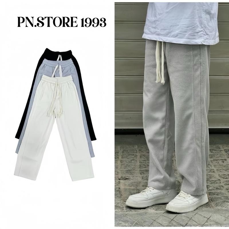 QUẦN TĂM Ver.2 form suông phủ giày thiet kế PNSTORE 02 Nam Menswear Đen 1