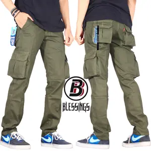 Blessings Celana Cargo Panjang Pria Warna Hijau Army Security PDL Gunung Katun Twill Kasual Reguler Premium Polos Nyaman Santai Out Dor Distro Terbaru Kekinian 2024 Slimfit Hitam Chino Formal Kantor Casual Kain Minimalis Cuci Kering Size 28-38