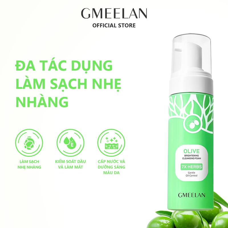 GMEELAN Bọt sữa rửa mặt tạo bọt Amino Acid từ Olive 150ml