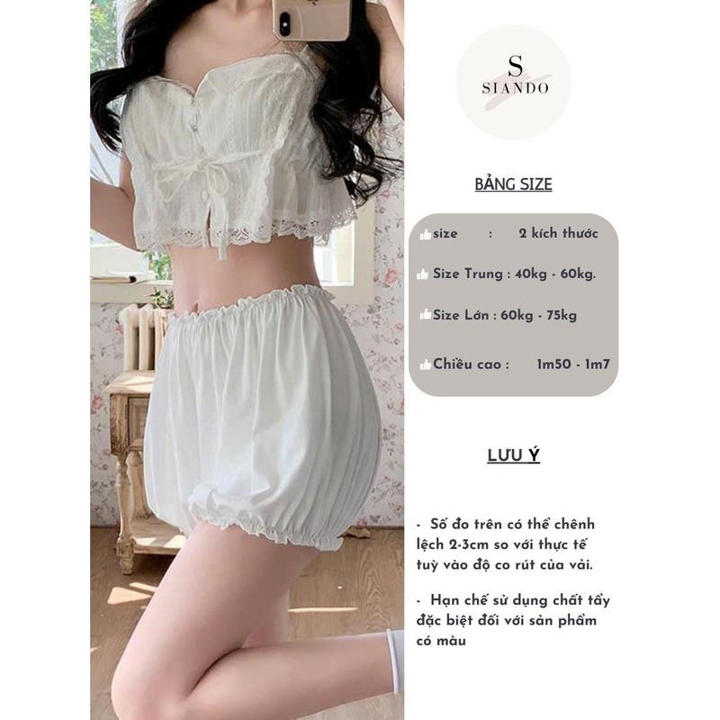 Product Introduction of Quần mặc trong váy kiểu bí ngô quần lót bảo hộ Nữ chất lụa mềm mịn cao cấp hàng Quảng Châu SIANDO QL10 23