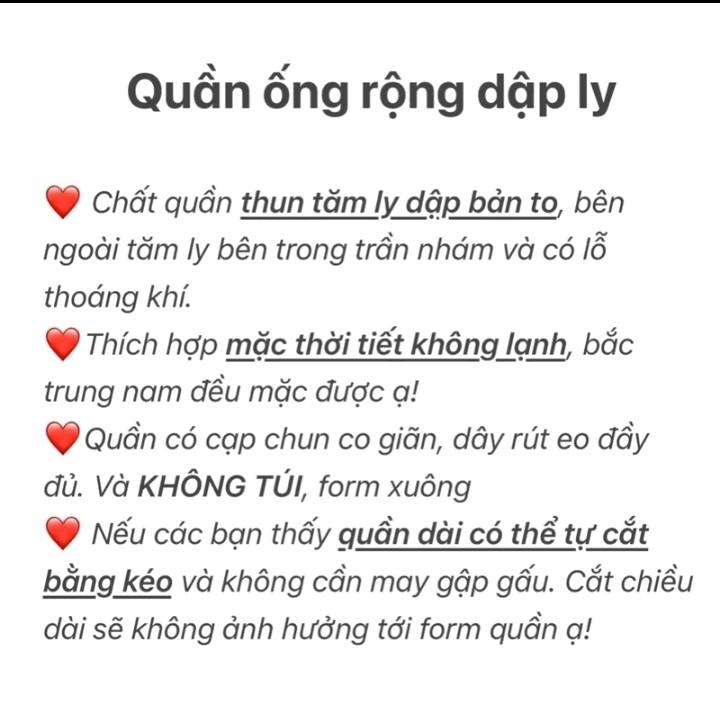 Quần suông nữ tăm lạnh PS dập li sắc màu freesize- loại 1 Women Pants Nhung Đen quansuong 6