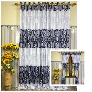 Gorden Hordeng Korden Kain Katun Untuk Pintu Jendela Minimalis 12 Ring Gold Motif Aksaray gorden  sultan Tali Curtain aesthetic