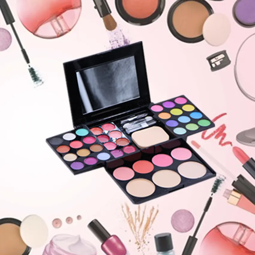 Colors พาเลทแต่งหน้า PRO MAKE UP PALETTE (39 สี) อายแชโดว์ บรัชออน ลิปสติก แป้งเค้ก ดินสอเขียนขอบตา ในเซ็ตเดียวกัน