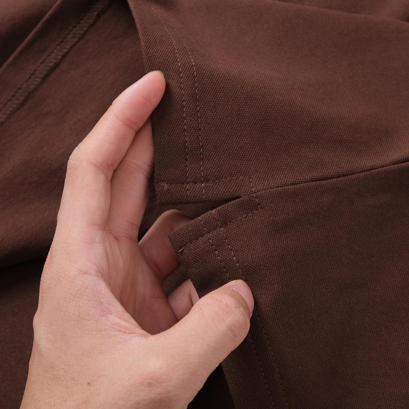 Áo thun Polo trơn nam có cổ MONOGRAM vải cotton CSC Pique Basic nam tính, thanh lịch - ALPHA MAN Menswear 7