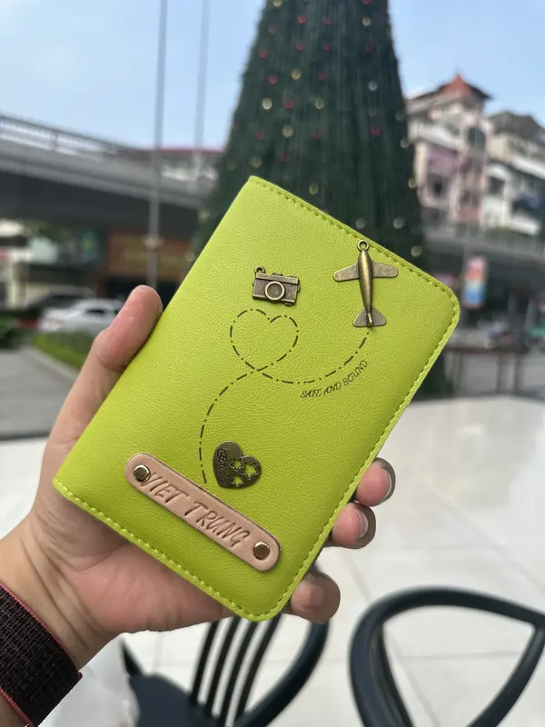 Ví Hộ Chiếu In Khắc Laser Tên , ví hộ chiếu, khắc tên, passportcover, ví đựng hộ chiếu 3