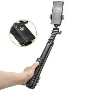 [TẶNG KHIỂN+TÚI]COMPO Tripod 91666 kèm Gimpal P01 xoay tự động thông minh hỗ trợ quay video, chụp ảnh ,livetream tiện lợi dễ dàng thu nhỏ mang theo Selfie Phụ Kiện 1