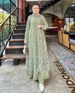baju wanita model baru 2026 / gamis ceruty terbaru / yasmin dress brukat / fashion muslim kondangan