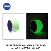 Gambar Lakban Glow In The Dark Tonata Hijau 5 cm x 5 Meter / Fosfor Tape / Luminous Sticker / Pita Penanda Menyala dalam Gelap / Safety Marking Tape Darurat / Aksesoris Keselamatan Area Gelap & Jalur Evakuasi / Lakban Fosfor dari Tonata Indonesia Kab. Tangerang 3 Tokopedia