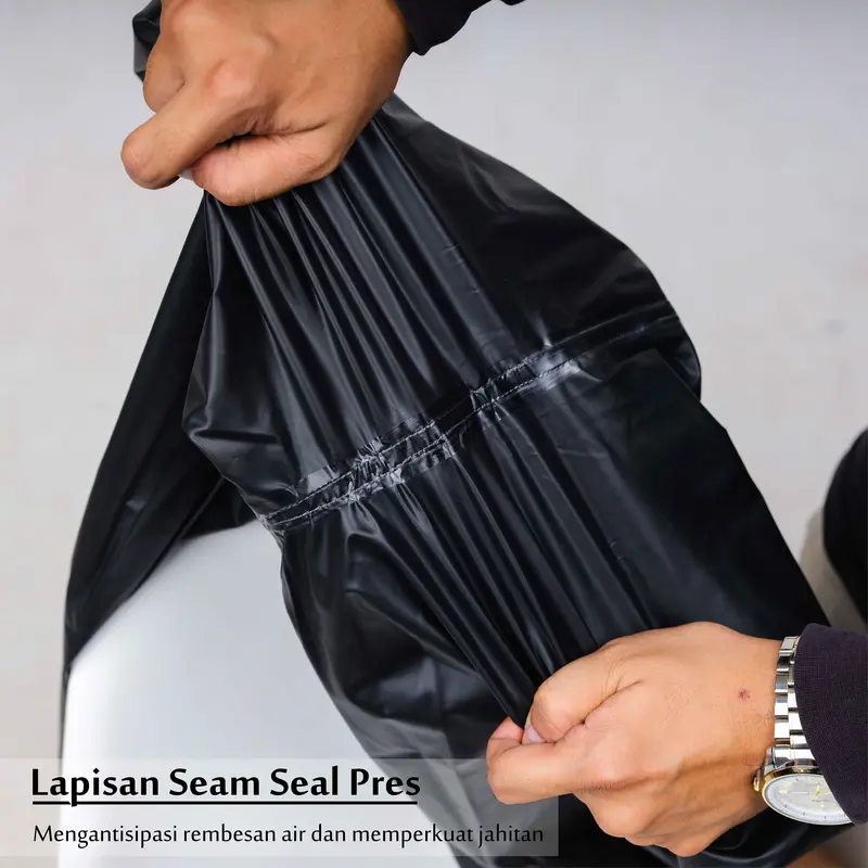 Aimon Jas Hujan Pria Wanita Setelan Dewasa PVC Tahan Air Sepeda Motor Raincoat 8