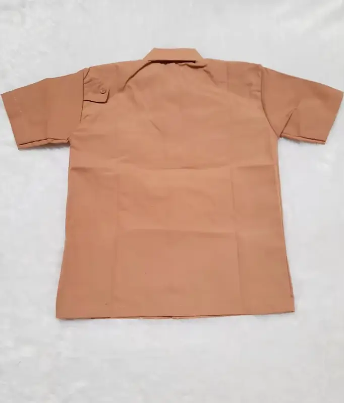 Baju Seragam Pramuka Lengan Pendek Anak Laki laki Sekolah SD Kelas 1-6 Bordir Kemeja Fashion 4