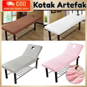 Bed Sheet Cover Katun Murni - Massage Beauty Facial Spa Tempat Tidur Pijat Bulat