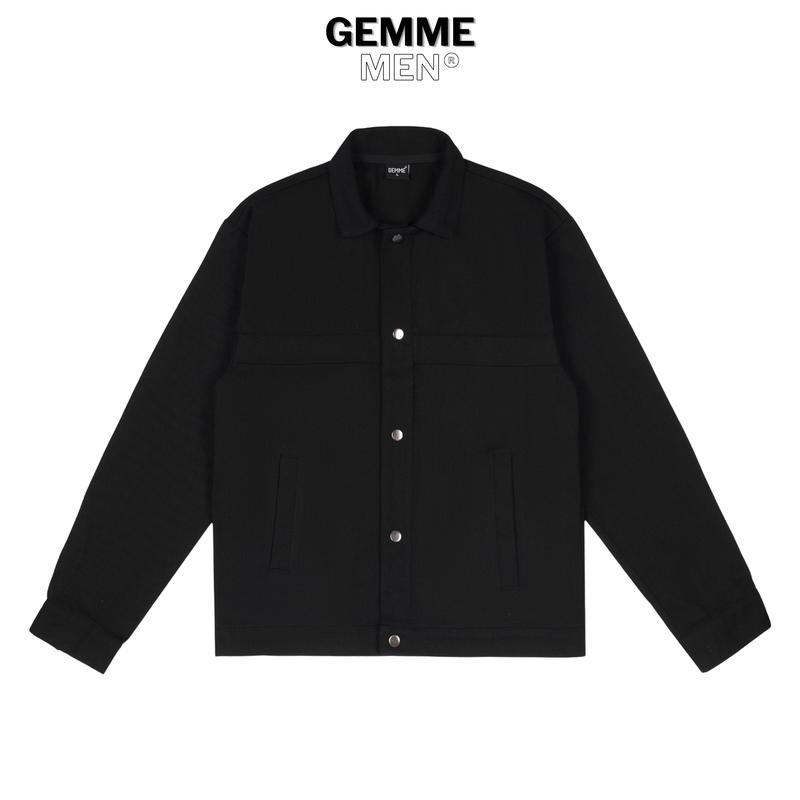 Áo jacket kaki big size GEMME MEN, chuẩn form, sang trọng, thanh lịch, Big Size 55 - 150kg Menswear Dài Tay