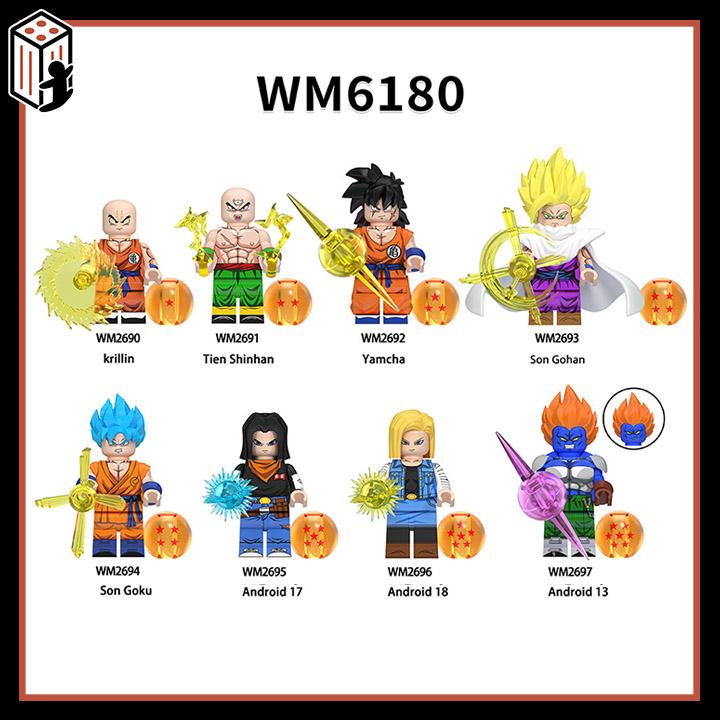 Dragon Ball Mô hình Bảy viên Ngọc Rồng Đồ chơi Son Goku Gohan Yamcha Tien Shinhan Krillin Ball WM6180
