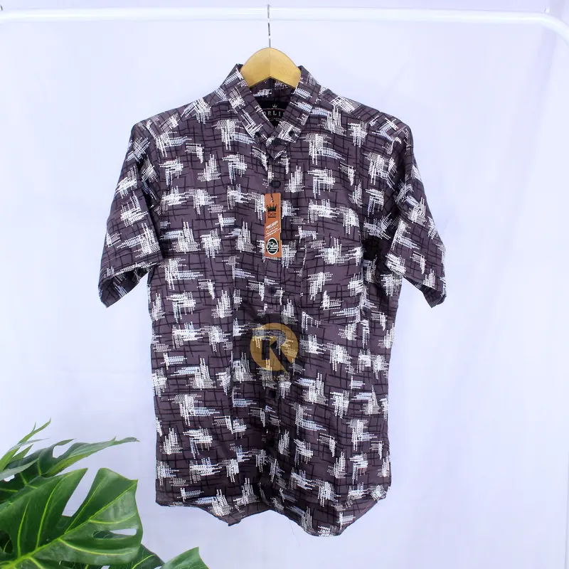 BAJU ATASAN PRIA LENGAN PENDEK MOTIF TERBARU 2