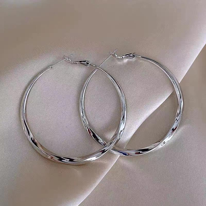 Product Introduction of Sterling Silver Needle Exaggerated Geometry Stud Earrings for Women Affordable Luxury Fashion Elegant High-Grade Earrings Metal Earrings 44